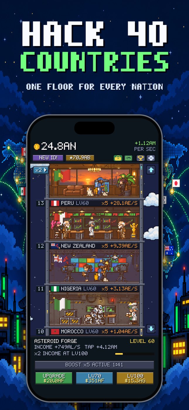 Hacker Tower: countries